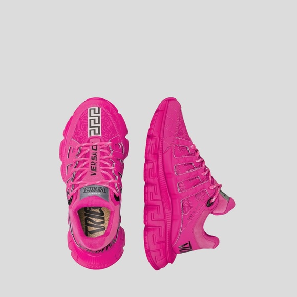 π π VERSACE TRIGRECA SNEAKERS π« π Size: EU(43) US(10) Color: Fuchsia - Picture 3 of 7